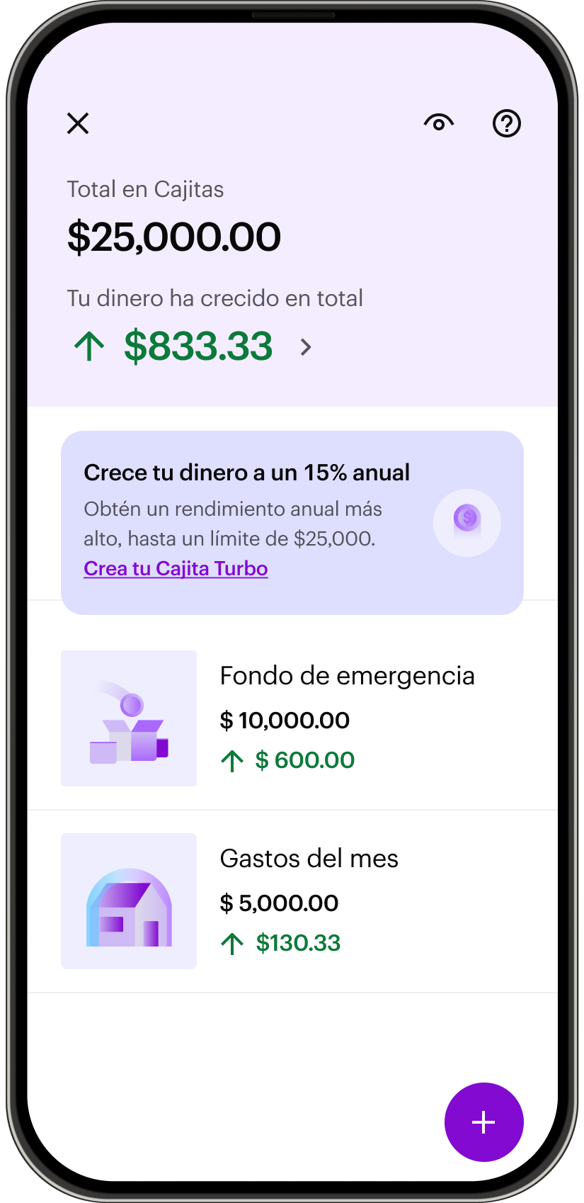 Un telefono muestra la aplicacion Nu